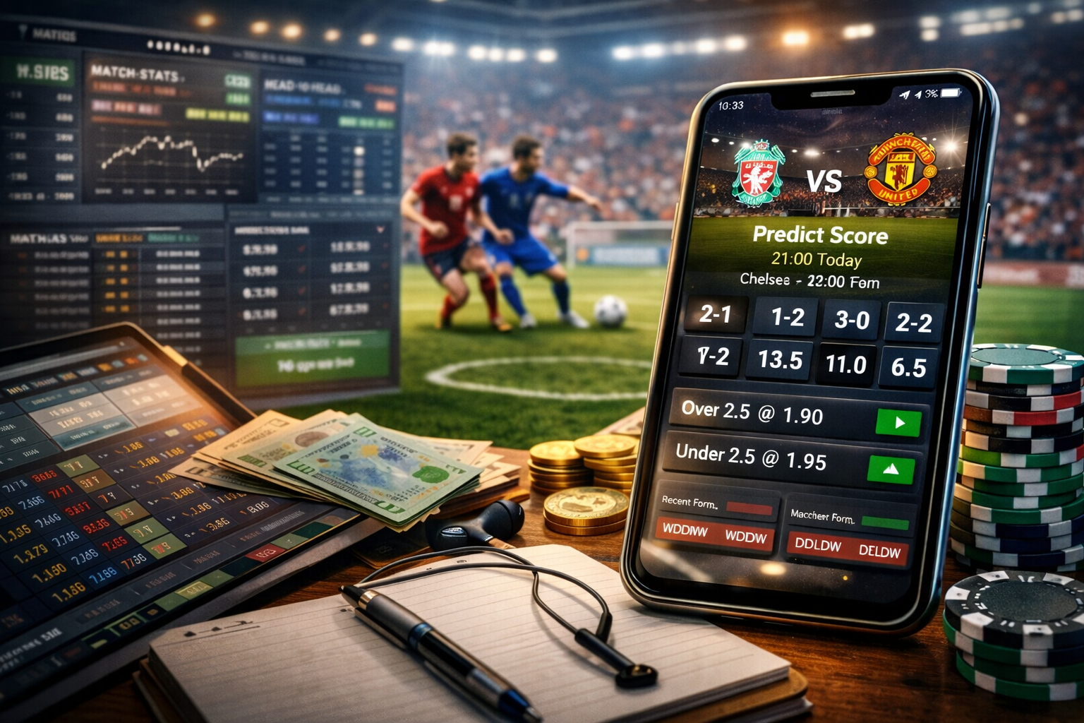 Dự đoán tỷ số bóng đá trực tuyến