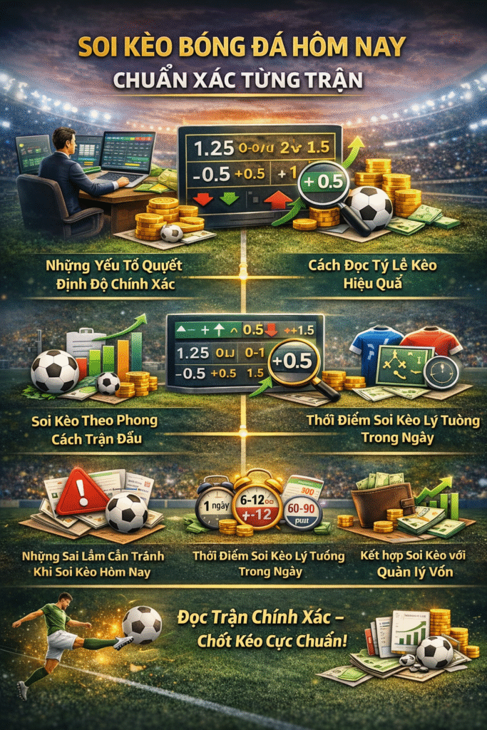 Soi kèo bóng đá chi tiết hôm nay