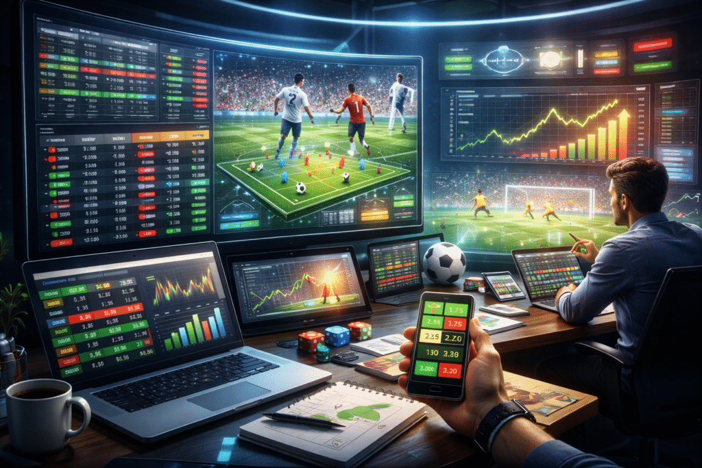 Phòng điều khiển thể thao hiện đại